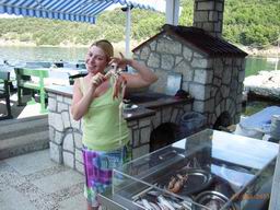 Fresh local seafood with long tradition at restaurant "Na moru"