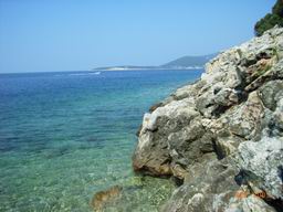 Croatia island Cres rocky coast